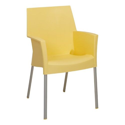 Venkovní židle kovové s plastovým sedákem